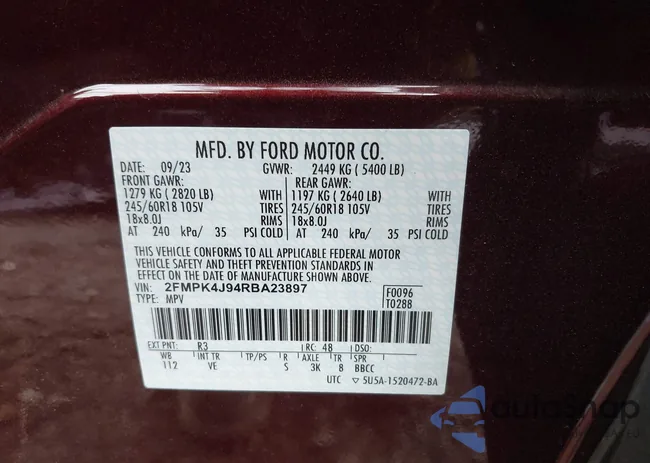 2FMPK4J94RBA23897: 41810930