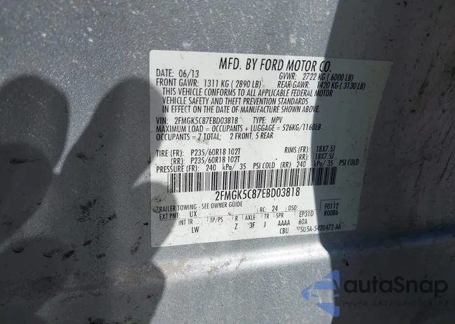 2FMGK5C87EBD03818: 41812452