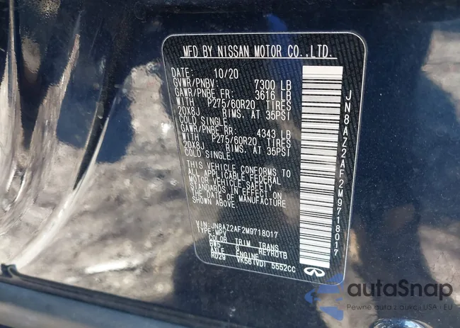 JN8AZ2AF2M9718017: 41812104