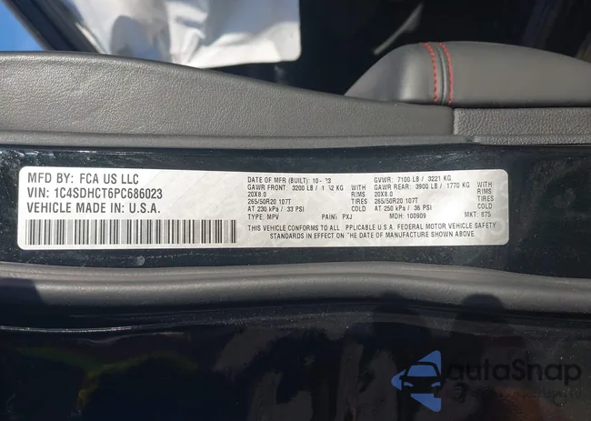 1C4SDHCT6PC686023: 41814740