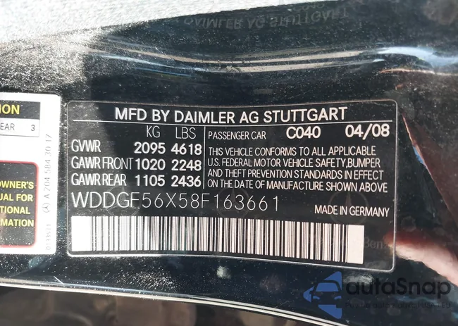 WDDGF56X58F163661: 41814079