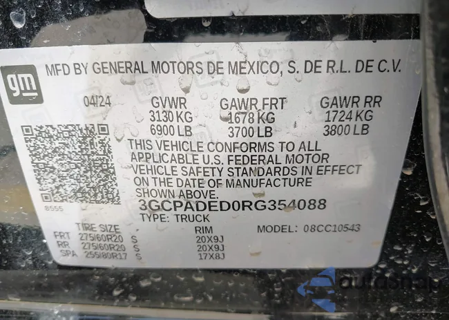 3GCPADED0RG354088: 41816421