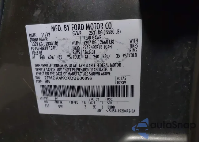 2FMDK4KCXDBB38896: 41818002