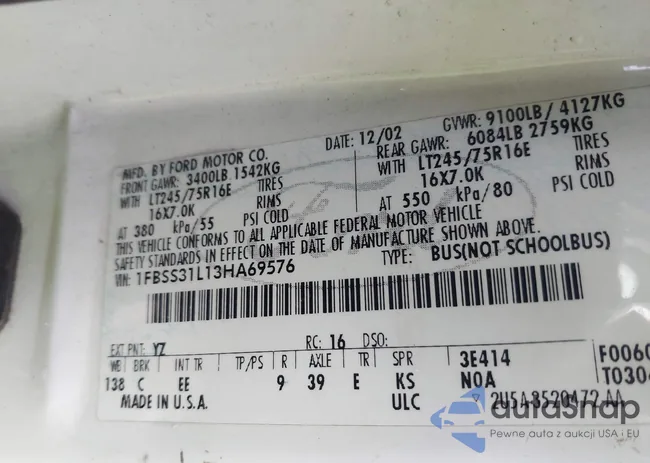 1FBSS31L13HA69576: 41818210