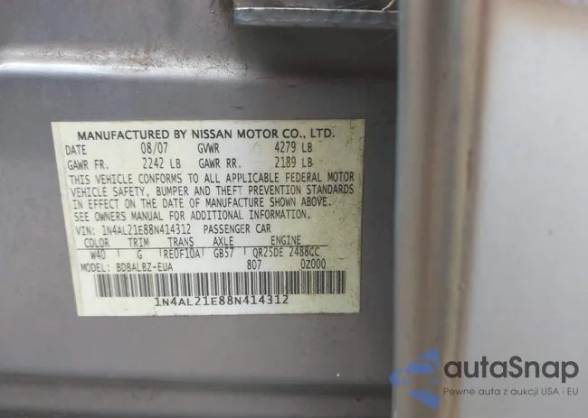 1N4AL21E88N414312: 41819202