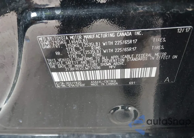 2T3BFREV2JW737696: 41820880