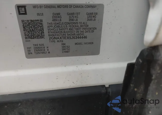 2GNAXTEX5J6344446: 41822491