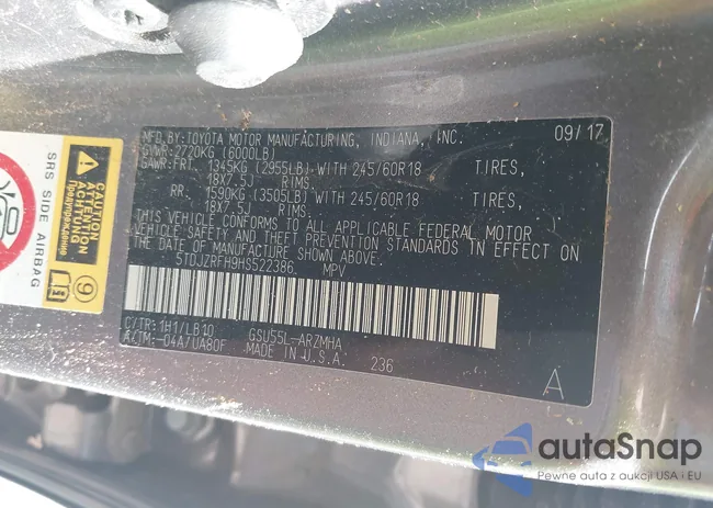 5TDJZRFH9HS522386: 41822535