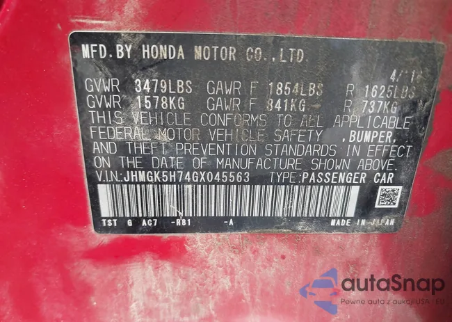 JHMGK5H74GX045563: 41822842