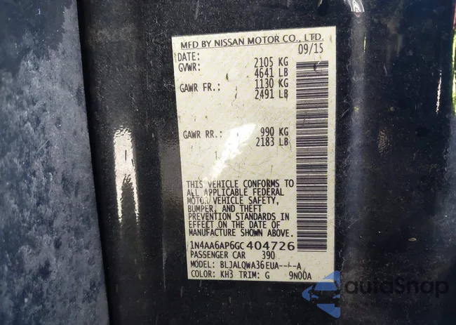 1N4AA6AP6GC404726: 41823487