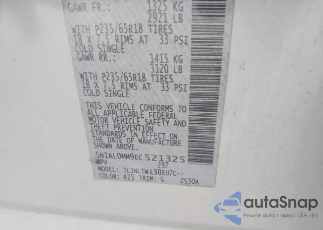 5N1AL0MM9EC521325: 41823816