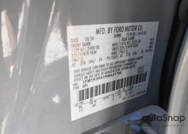 3FMTK3R41RMA41788: 41824445