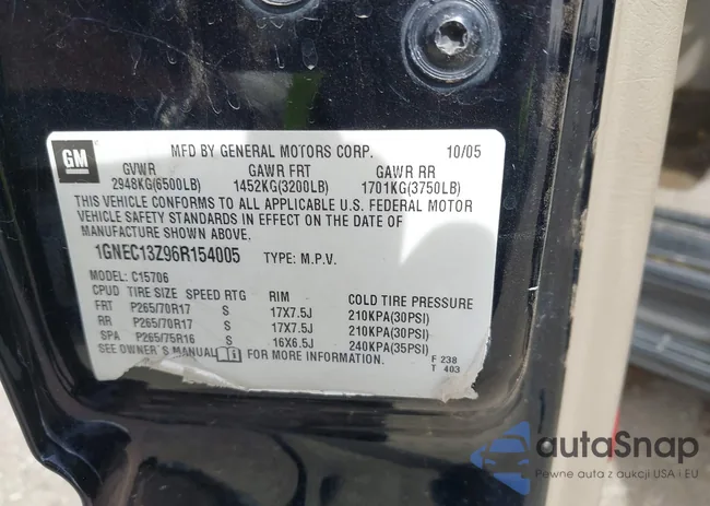 1GNEC13Z96R154005: 41824830