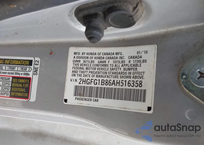 2HGFG1B86AH516358: 41825382