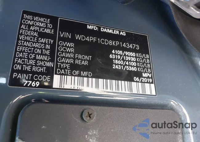 WD4PF1CD8KP143473: 41825674