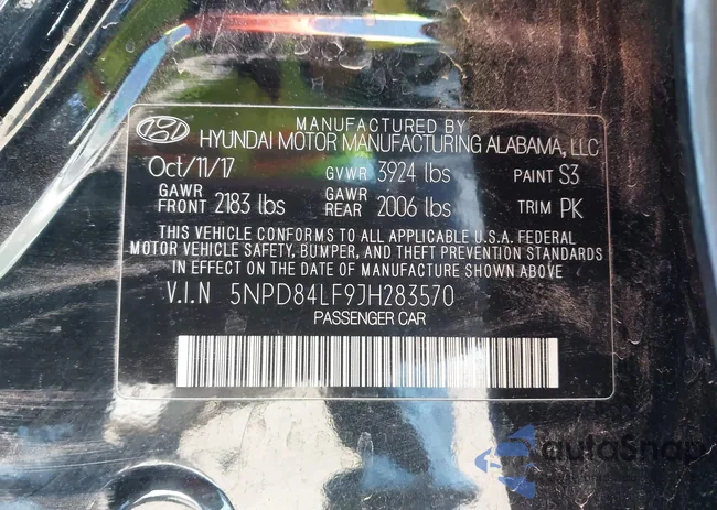 5NPD84LF9JH283570: 41826398