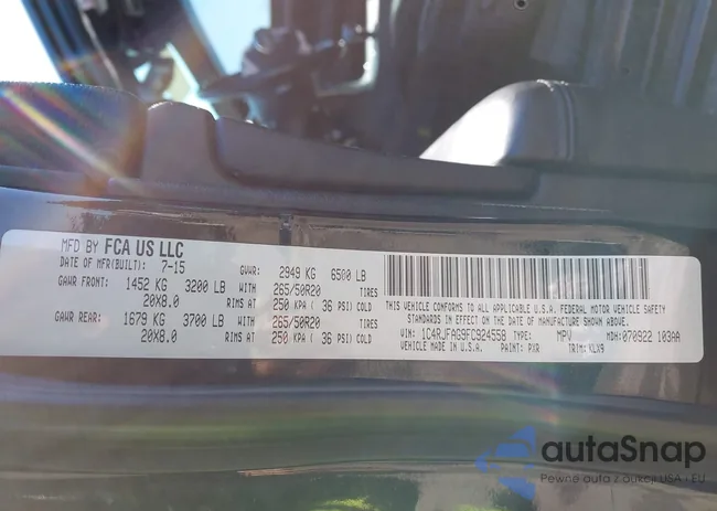 1C4RJFAG9FC924558: 41825910