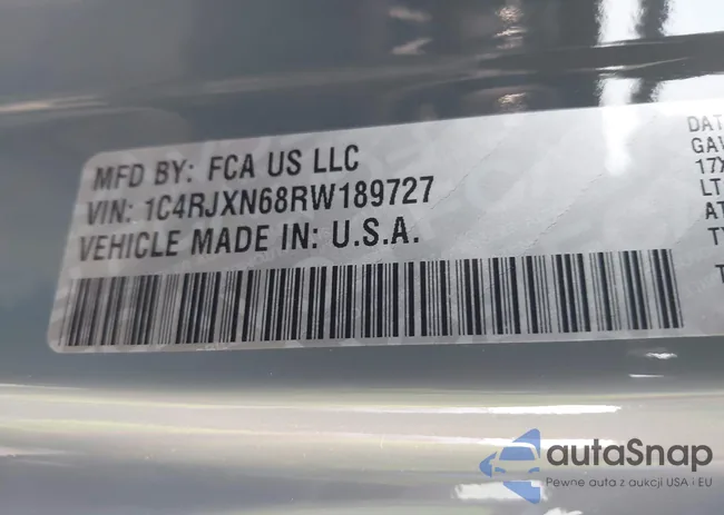 1C4RJXN68RW189727: 41829511