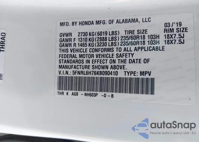 5FNRL6H76KB090410: 41829829