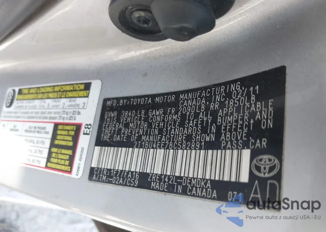 2T1BU4EE7BC582891: 41828982