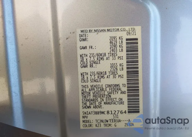 5N1AT3BB9MC812764: 41829032