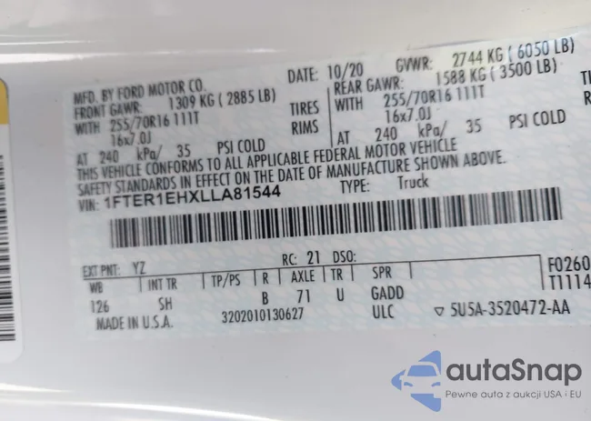 1FTER1EHXLLA81544: 41829050