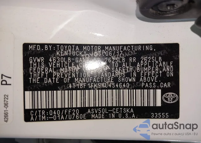 4T1BF1FK5HU454640: 41830436