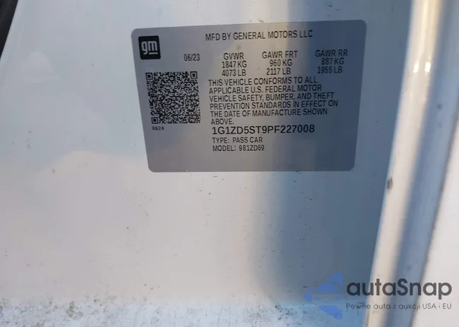 1G1ZD5ST9PF227008: 41830871