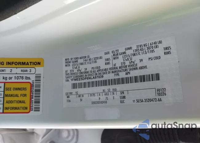 1FMEE5DP8NLA97039: 41829994