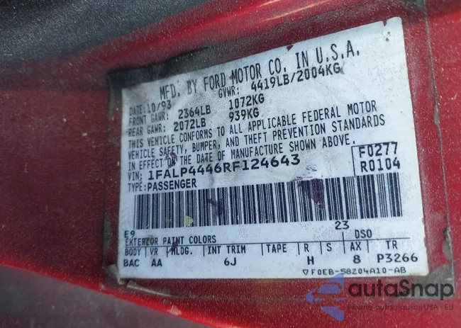 1FALP4446RF124643: 41832436