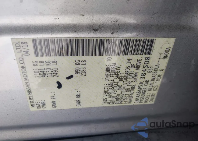 1N4AA6AP5JC384508: 41832660