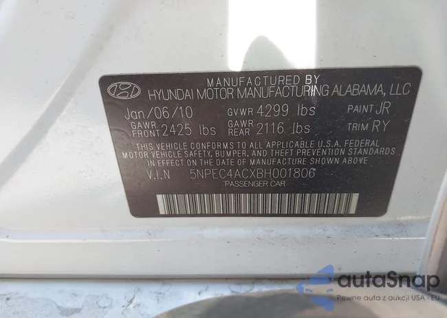 5NPEC4ACXBH001806: 41832130