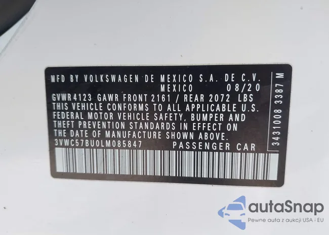 3VWC57BU0LM085847: 41833342