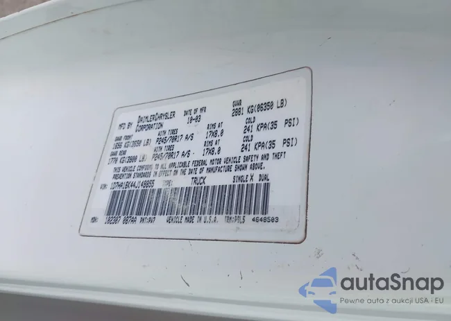 1D7HA16K44J149855: 41833657