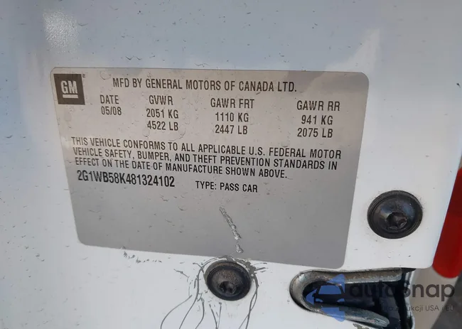 2G1WB58K481324102: 41834041