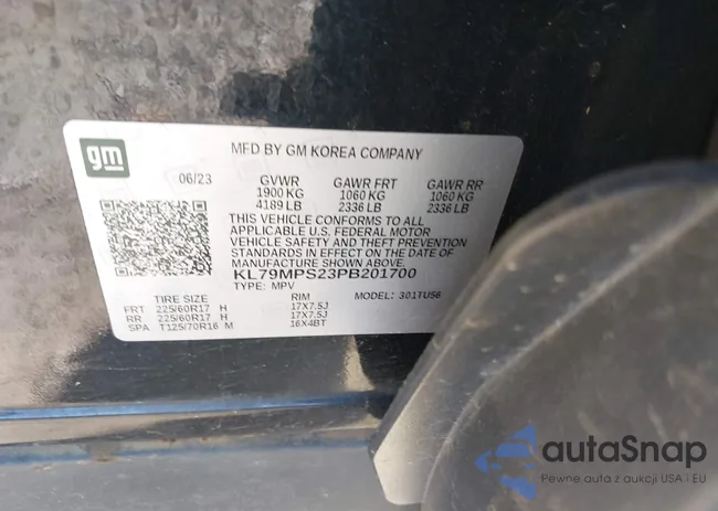 KL79MPS23PB201700: 41835511