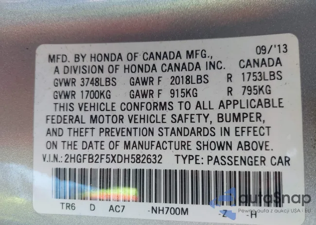 2HGFB2F5XDH582632: 41835064