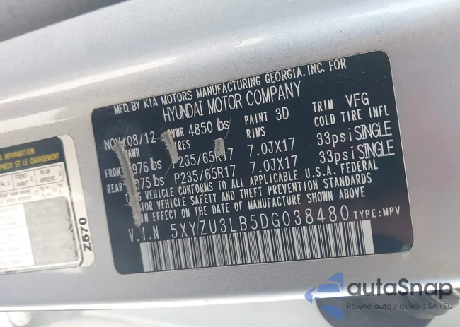 5XYZU3LB5DG038480: 41835144