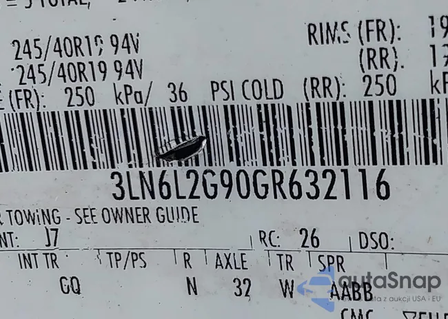 3LN6L2G90GR632116: 41836442