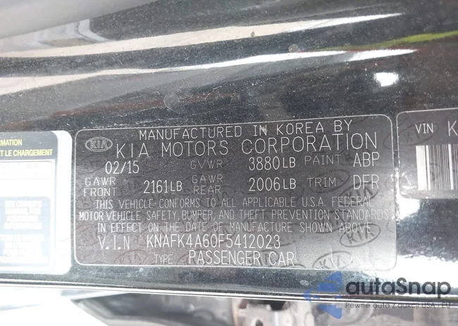 KNAFK4A60F5412023: 41836561