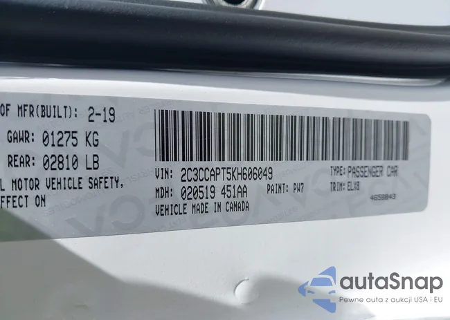 2C3CCAPT5KH606049: 41837284