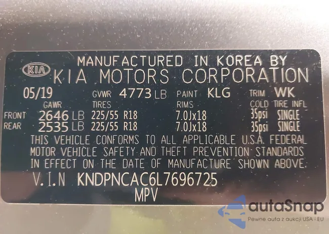 KNDPNCAC6L7696725: 41837807