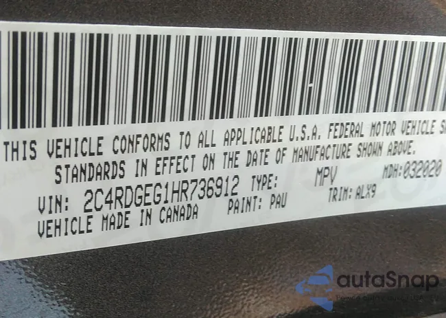 2C4RDGEG1HR736912: 41838946