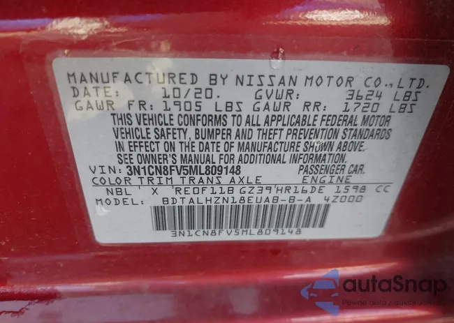 3N1CN8FV5ML809148: 41839121