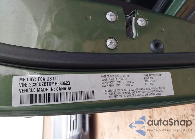 2C3CDZBTXMH680623: 41840041