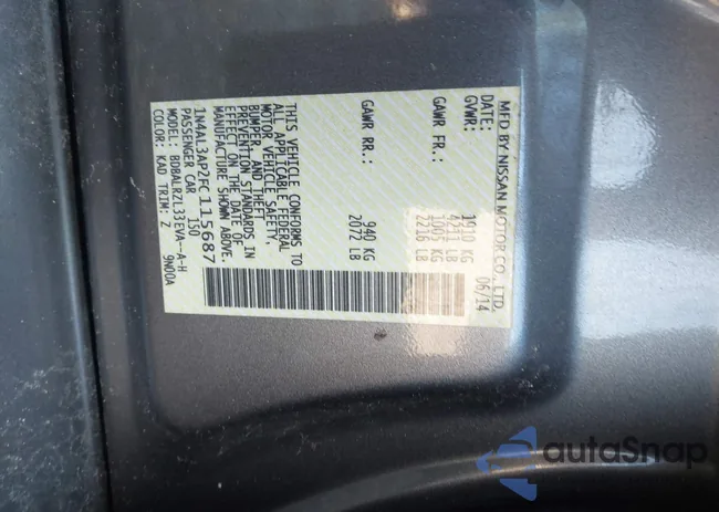 1N4AL3AP2FC115687: 41841320