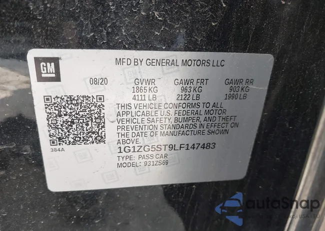 1G1ZG5ST9LF147483: 41841541