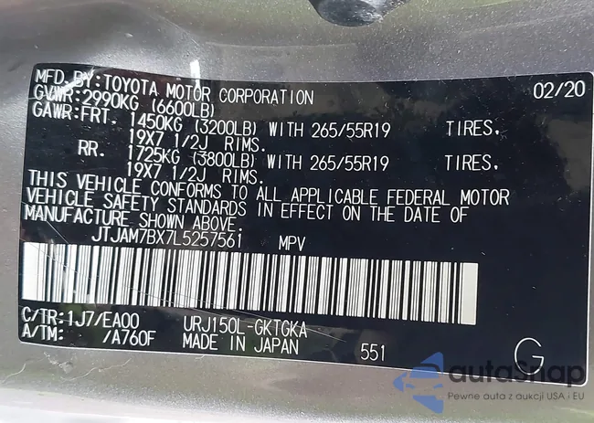 JTJAM7BX7L5257561: 41840981