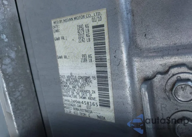 1N4AL2AP0AN458165: 41842259