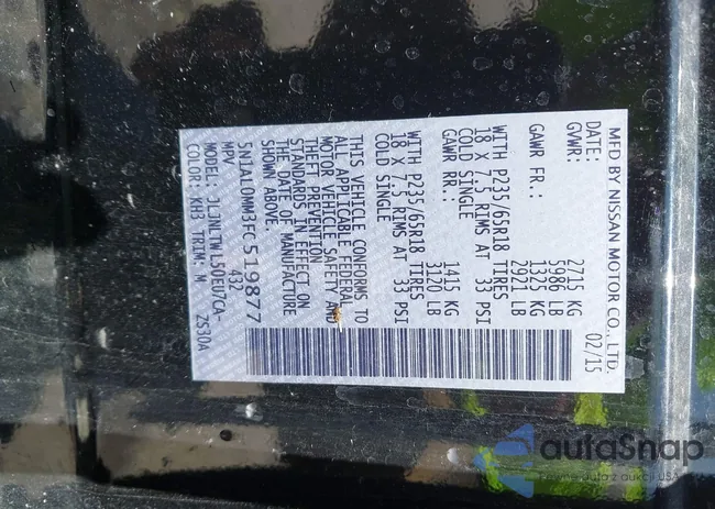 5N1AL0MM3FC519877: 41842553